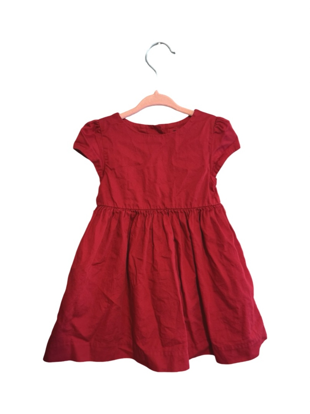 Ralph Lauren Red Dress Girls Size 18 Months Flutter Sleeve Holiday Party Dress